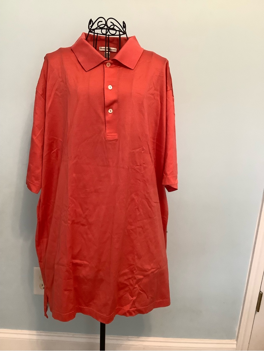 Peter Millar Men’s Polo – Size XL – Coral